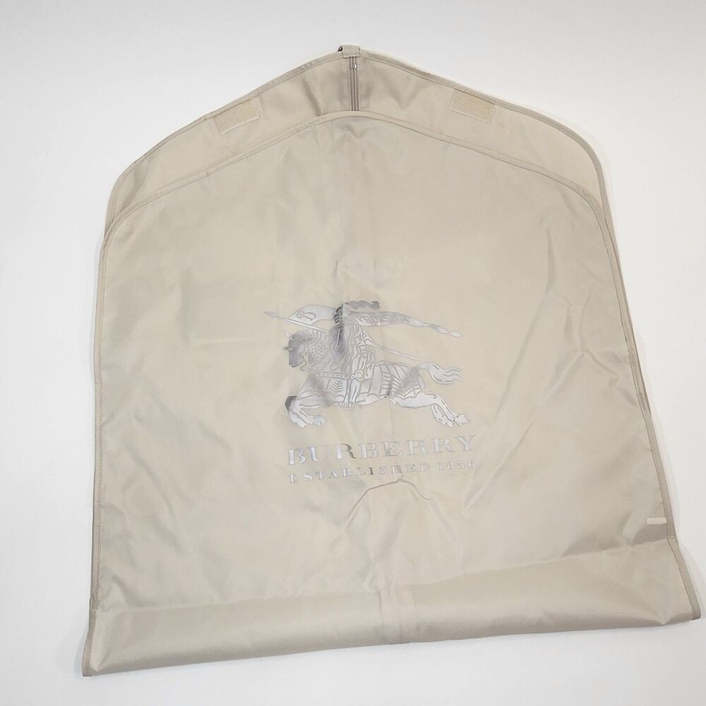 Authentic Burberry Established 1856 Khaki Nylon Garment Bag 50.5" x 23.5" Full